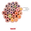 Baco | Bacoiris Jumbo Triangulares Punta 3.3mm - 24 Colores