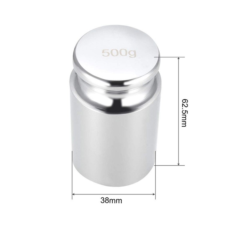 sourcing map Gram Calibration Weight 500g M1 Precision Chrome Steel