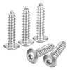 sourcing map Hex Socket Self Tapping Screws, M5 x 20mm
