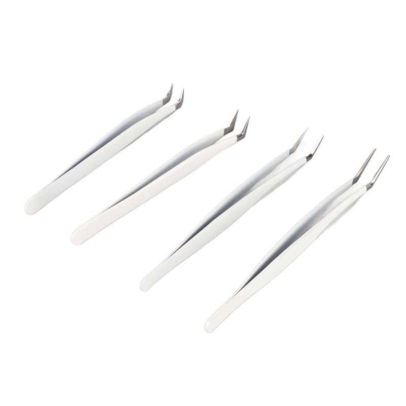 Eyelash Extension Tweezers Kit Stainless Steel High Accuracy Lash Tweezers