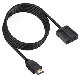 Poyiccot HDMI Type E to HDMI Type A Converter Cable, Car Navigation HDMI Cable, Male HDMI Type-E to Male HDMI Connection Cord Length about 1.5m (HDMI A Male/E Type HDMI)