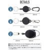 Sezono Reel Key Holder with Carabiner, Fall Prevention, Reel, Max