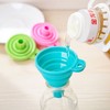 2-Pack Collapsible Silicone Kitchen Funnel Set for Bottles, Oils &