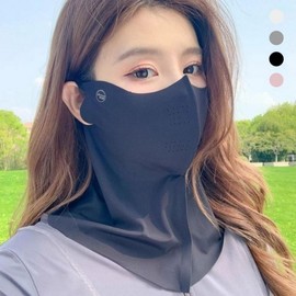 Summer UV Protection Golf Face Mask Sun Visor Dark Gray/FREE 3ea