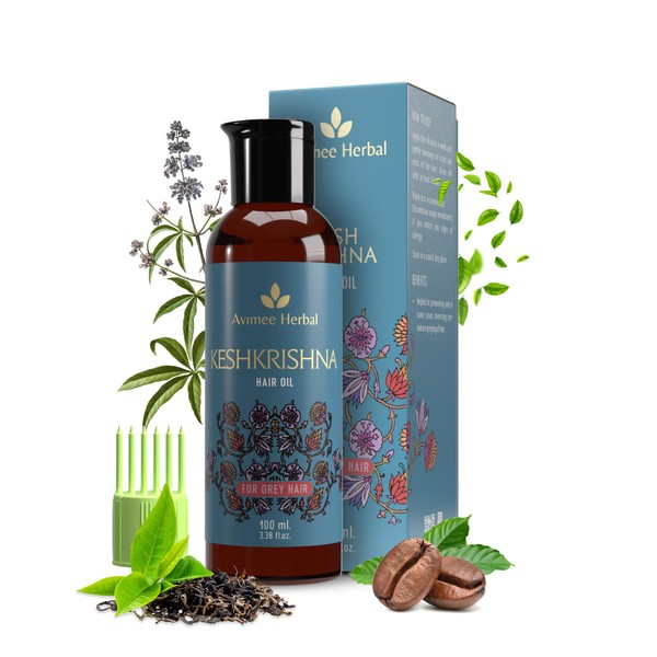 AVIMEE HERBAL Avimee Herbal Keshkrishna Hair Oil | With Indigo,