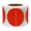 Hylabelest 2" Light Red Embossing Certificate Wafer Paper Stickers