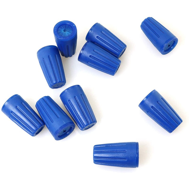Longdex Waterproof Wire Connector 10PCS Blue Waterproof Weatherproof Twist-On Grease