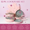 Paris Hilton Epic Nonstick Pots and Pans Set, Multi-layer Nonstick