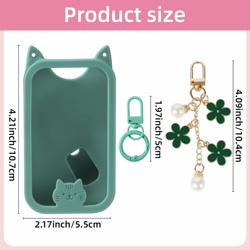QIOFEARTH Silicone Case Compatible with Touchland Hand Sanitizer Spray Mist