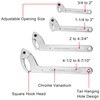 Wadoy Spanner Wrench Set Adjustable C Pin Spanner Hook Wrench