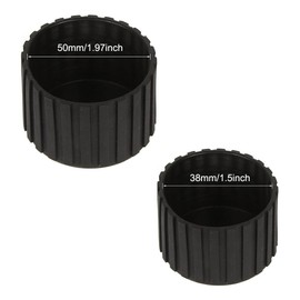 SquEqu 8 Pack Weight Bench End Caps Replacement Exercise Steppers Foot Tips Rubber Covers Floor Protector for Stair Stepper Elliptical Machine Recumbent Bike Recumbent Exercise Bike Stationary Bike