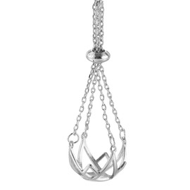 NUEAYMS Pearls Stone Holder for DIY Necklace Adjustable Empty Pendant Cage Bracket Support Tray for Men Women Jewelry Fitting