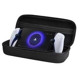 Yaslayp Travel Case Compatible with PlayStations Portal Remote Player,Protective Cover Hard Shell for PlayStation5-Built in Stand Design / Waterproof and Shockproof (Black)