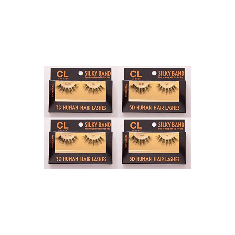 CL 3D Human Hair Lashes (4packs) (#21)
