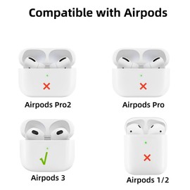 Silicone Korok Case Compatible with AirPods 3rd Generation with Keychain, Cute Anime Yahaha Shockproof Protective Cover for Kids for AirPods 3