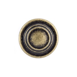 Richelieu Hardware BP10734BB Notre-Dame Collection 1 5/16-inch (34 mm) Burnished Brass Traditional Cabinet and Drawer Mushroom Knob for Kitchen, Bathroom, and Furniture