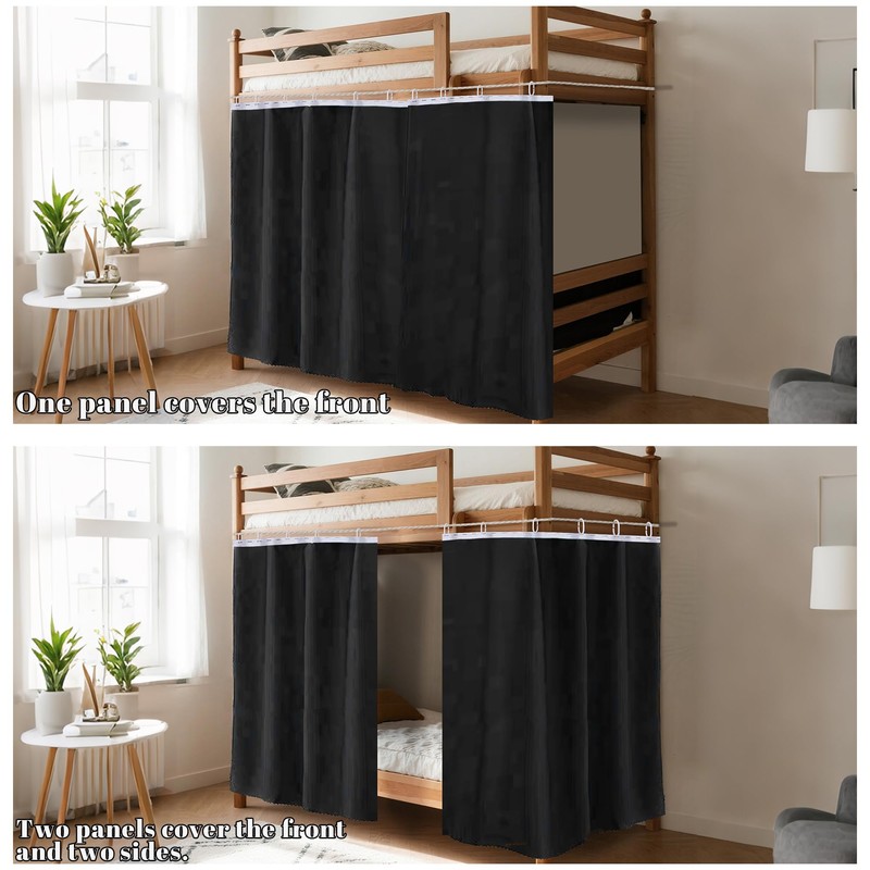 Aisi Bunk Bed Curtains Dorm Room Privacy Canopy Blackout Drapes