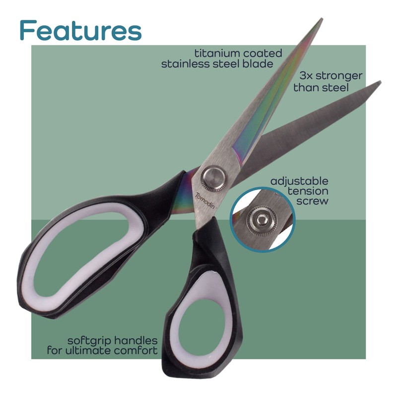 Forged Titanium Fabric Scissors - Heavy Duty All Purpose for