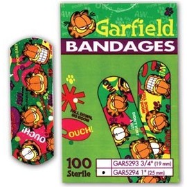 BANDAGE ADH GARFIELD 3/4X3 100/BX ASO CAREBAND™ DECORATED BANDAGES