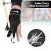 YFY Billiard Pool Gloves for Left Hand 3 Finger, Splicing