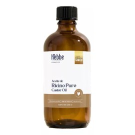 Aceite De Ricino Castor Oil Natural Puro Y Orgánico Uso Capilar Y Facial Fortaleciminento De Pestañas Cejas Y Barba Hebbe Cosmetics 250Ml