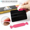 Gomake Vinyl Squeegee Buffer 10PCS Pre-Cut Felt for Window Tint