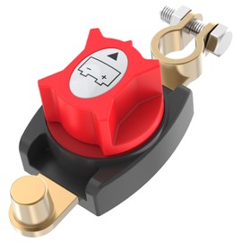 Top Post Battery Disconnect Switch, CNAODUN Battery Shut Off 12-48V On/Off Heavy Duty Cut Off Switch for Car RV Boat and Vehicle（Upgraded 2025）