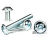 M4 (4mm x 25mm) Flanged Zinc Machine Button Head Screws