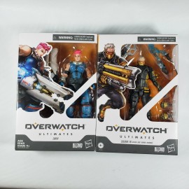 Hasbro NEW 2 OVERWATCH ULTIMATES ZARYA SOLDIER: 76 GOLDEN HASBRO ACTION FIGURE RARE