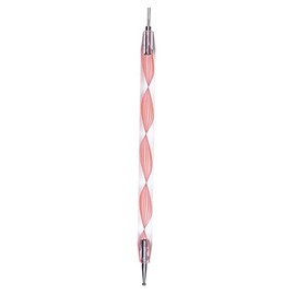 Easy PaperArt Spiral Dual Head Quilling Slotted Tool Embossing Cardstock Paper Flowers Nail Art Dotting Tools Point Drill Creasing Pen Pottery Ceramics Clay Sculpting Tool (Pink)