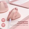 seenda Ergonomic Mouse Rechargeable, Vertical Wireless Mouse with Volume knob,
