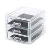 Compactor Bijoux Jewellery Organiser with 3 Drawers, Transparent, POLYSTYRENE, Small