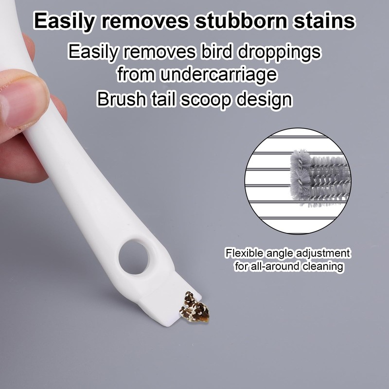 2pcs Bird Cage Cleaner with Long Handle, Bird Cage Brush