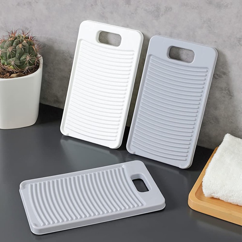 Hangable Antislip Washboard,With Fixed Tripod Thicken Plastic Washboard Clothing Cleaning