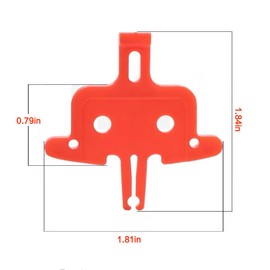 LESHOW 8PCS Hydraulic Bicycle Brake Pads Spacer - Disc Brake Pad Spreader Cycling Repair Tool for MTB & Road Bike