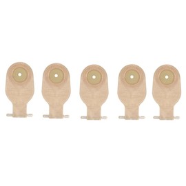 Daiilg 5Pcs Ostomy Bags Drainable Pouches for Colostomy Ileostomy Stoma Care 20-60mm Drain Valve Colostomy Bags