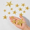 30Pcs Gold Star Iron on Patch, 3 Sizes Gold Embroidered