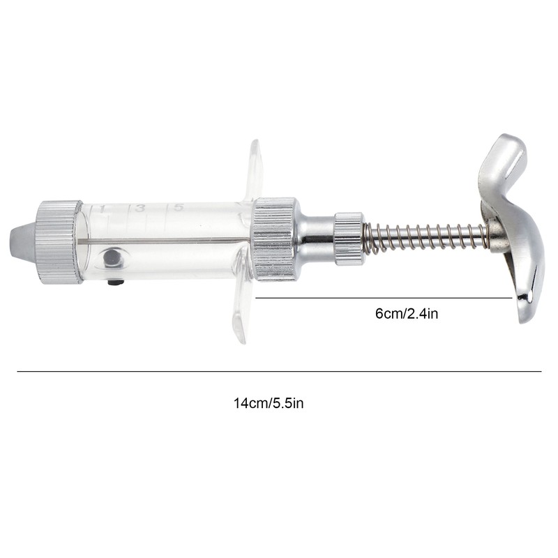 5ML Chicken Pox Vaccine Immunization Syringe Inoculator Vaccination Continuous Injector