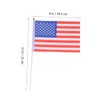TEHAUX 50 Pack Usa Flags Mini America Flags Stick Polyester