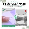 Luckyfairy Nail Glue Gel for Nail Tips, Super Strong Solid