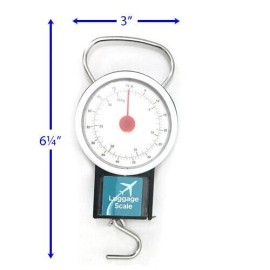 Family Maid Portable Manual Luggage Scale weighs up to 70 lb/32kg (56509)