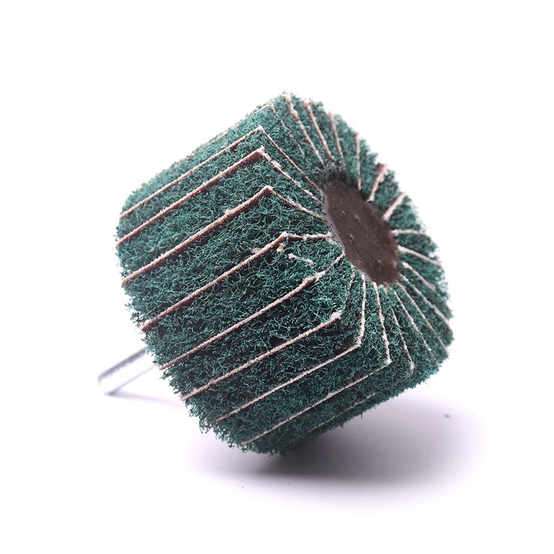 Atoplee Mounted Interleaf Flap Wheels 5pcs 25/30/40/50/60mm Coarse Fleece Interleaf