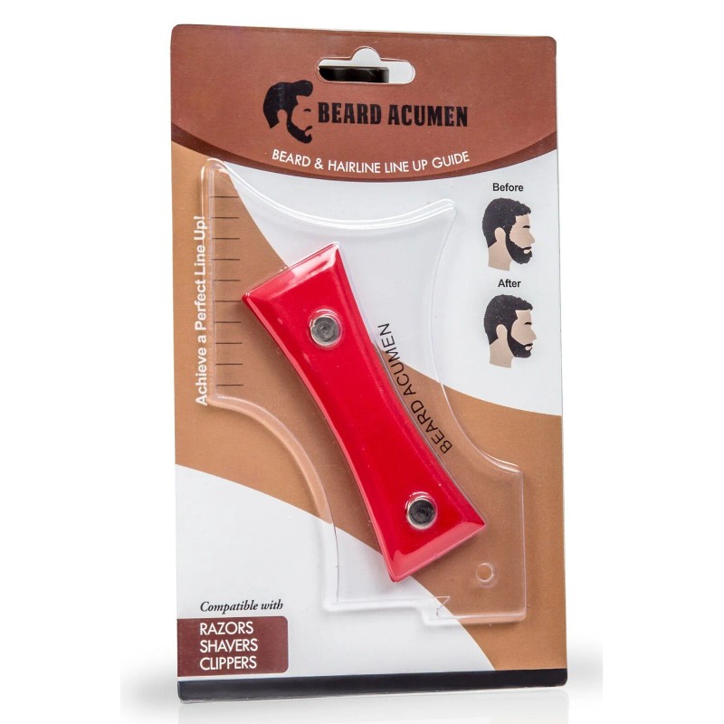 Beard Shaping Line Up Tool - Styling Template Guide for