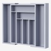 Pipishell Bamboo Expandable Drawer Organizer for Utensils Holder, Adjustable Cutlery