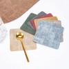 Anevous Set of 12 Square Coasters, 10 x 10 cm,