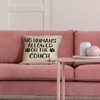 FBCOO No Humans Allowed on The Couch Dog Paw Pattern