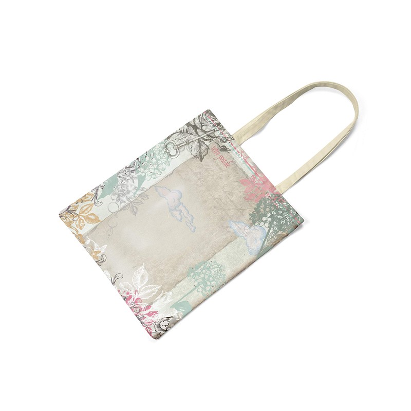 Le Jardin du Lin Printed Shopping Bag, Reusable Bag, Foldable,