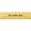 Alumicolor The Golden Rule Aluminum Office Ruler, 12IN, Gold