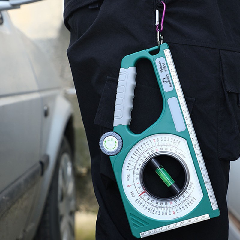 Inclinometer Multifunctional Bubble Level Angle Meter Clear Scale High Strength