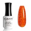 RARJSM Rainbow Glitter Gel Nail Polish Diamond Gel Polish Orange